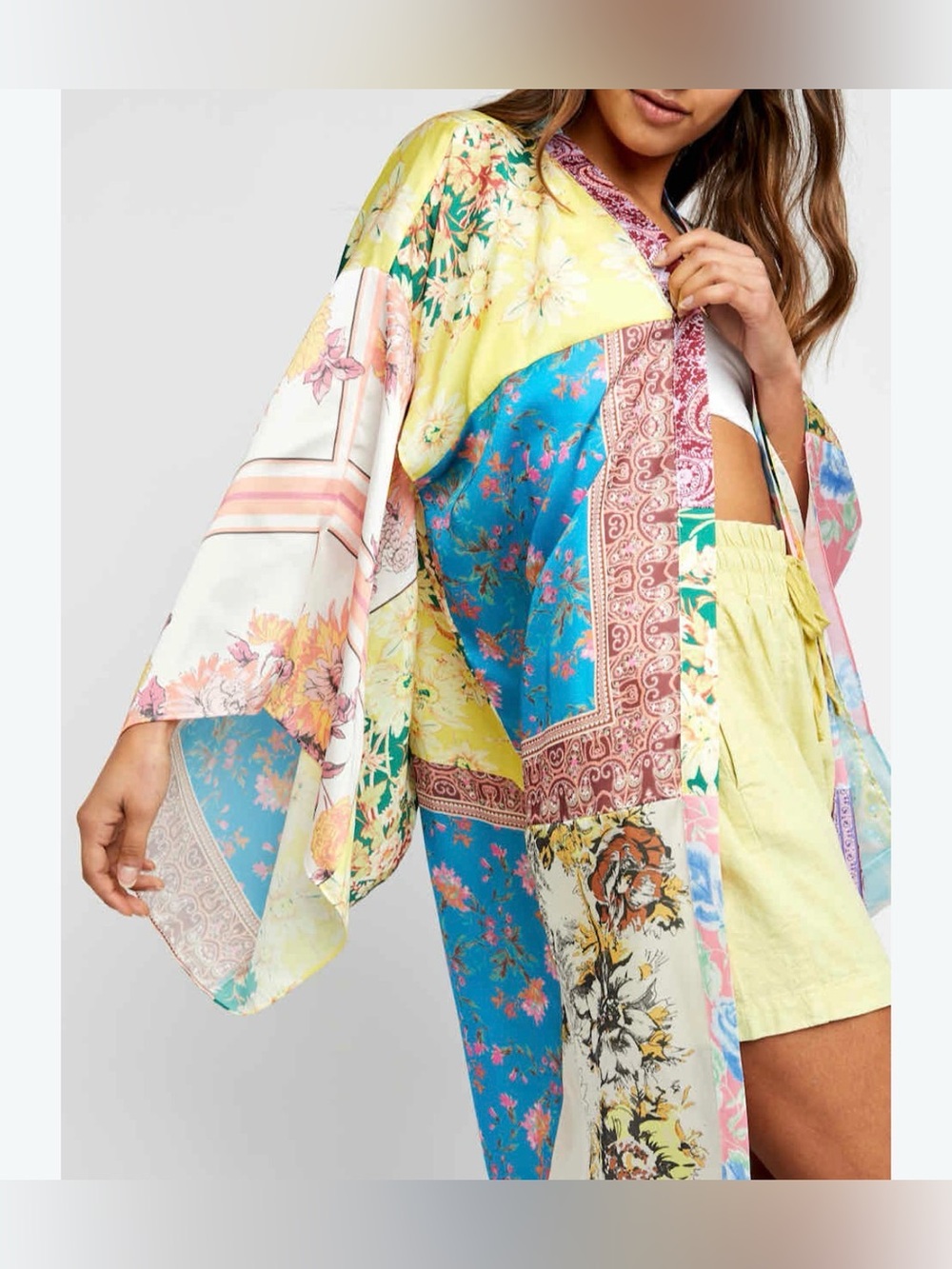 Free People Patched With Love Kimono Duster